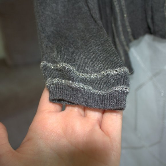 Cato Long Sleeve Sweater | Open Faced Cardigan - Picture 3 of 6